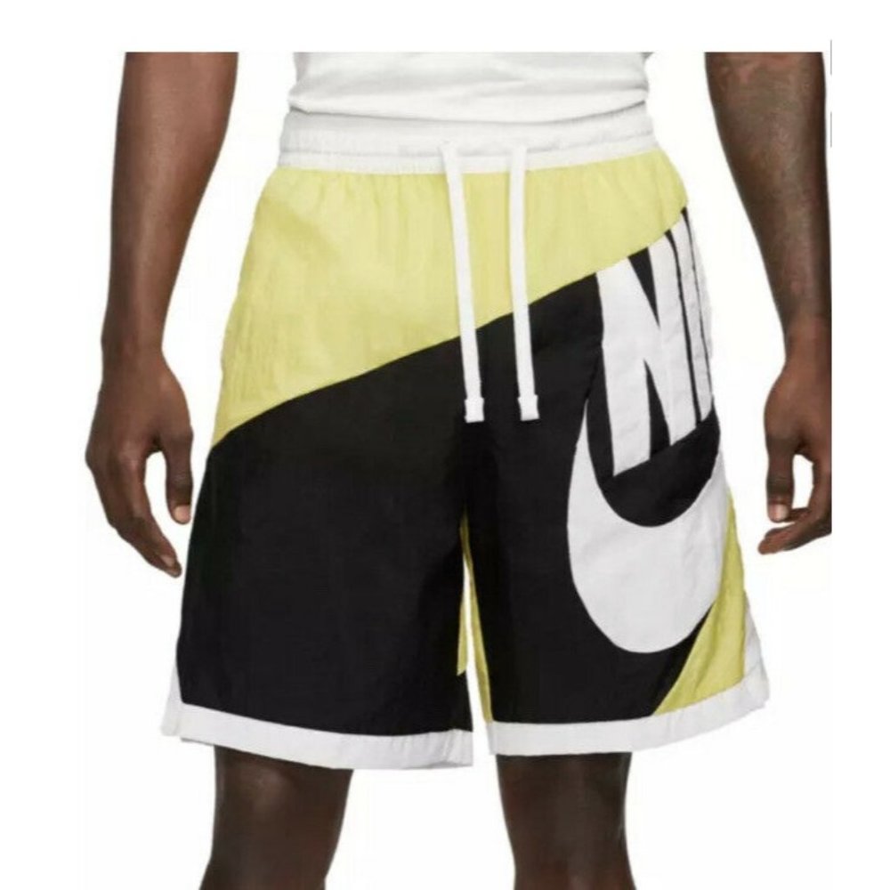NWT New Nike Throwback Basketball Shorts Satin Gold Yellow CV1829-700 Men Size M